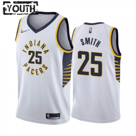 Camiseta Niños Indiana Pacers Jalen Smith 25 2022-23 Nike Association Edition Blanco Swingman